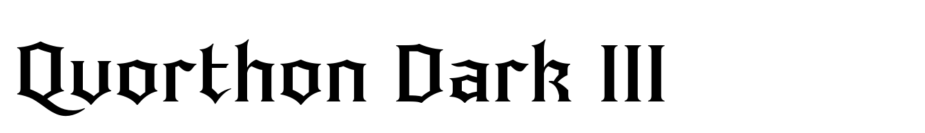 Quorthon Dark III